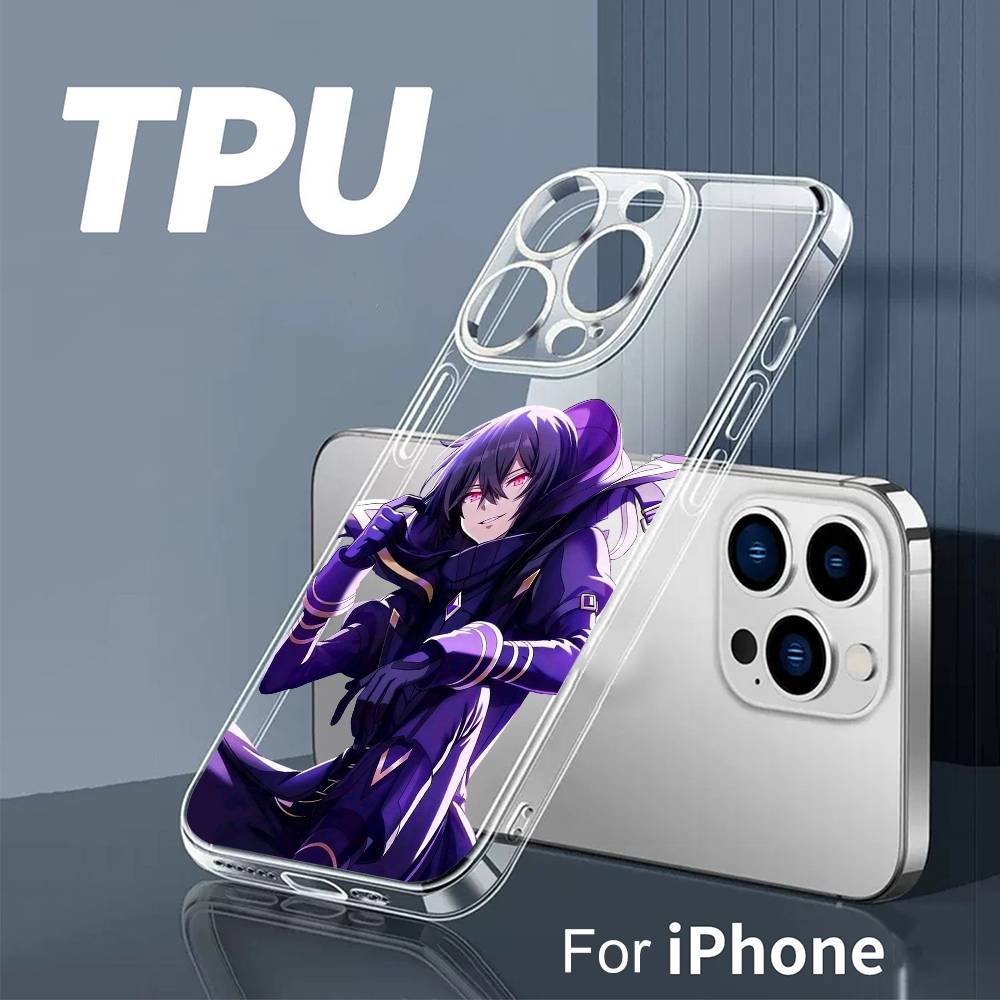 The Anime Shadow Garden Phone Case For iPhone 17 16 15 14 13 12 11 Mini Pro Max Plus Transparent Cover