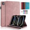 For iPad Pro 11 Case 2024 11.0 Inch A2837 A3006 A2836 Embossed Wallet Slot Tree Funda For IPad Pro 11 2024 Cover Coque + Stylus