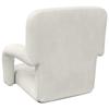 Adjustable Floor Chair Cream Velvet