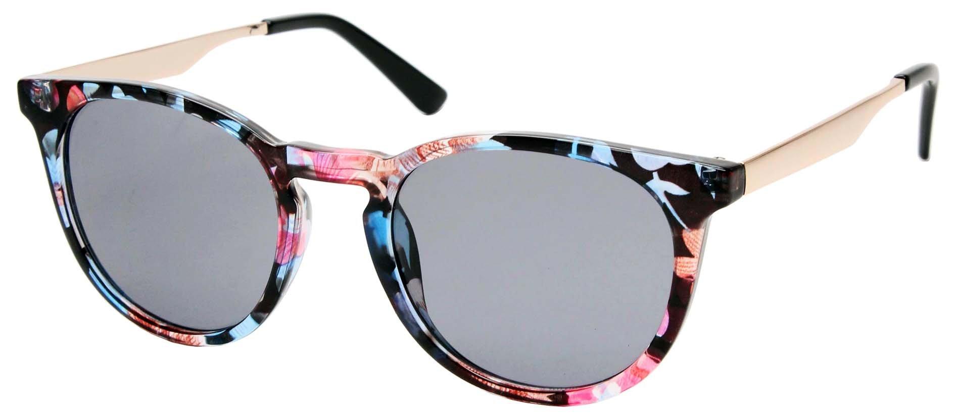 

[J-SOUL] Sunglasses, Wellington Type, Combination [UV Protection], Floral Pattern, GoldSmoke JSA17040-00