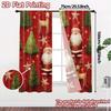2D Flat Printing  JIT 2pcs   Curtains (Without Rod) Festive Wonderland Contemporary Chic Curtains Versatile Polyester Curtains