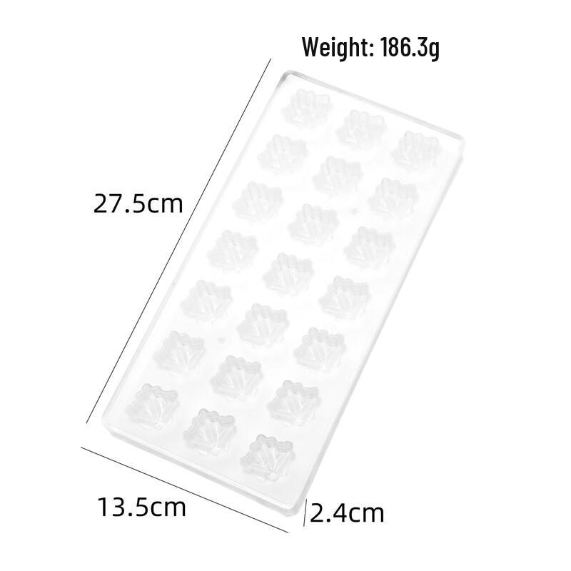 MDNG Plastic Maple Leaf Chocolate Mold Set
