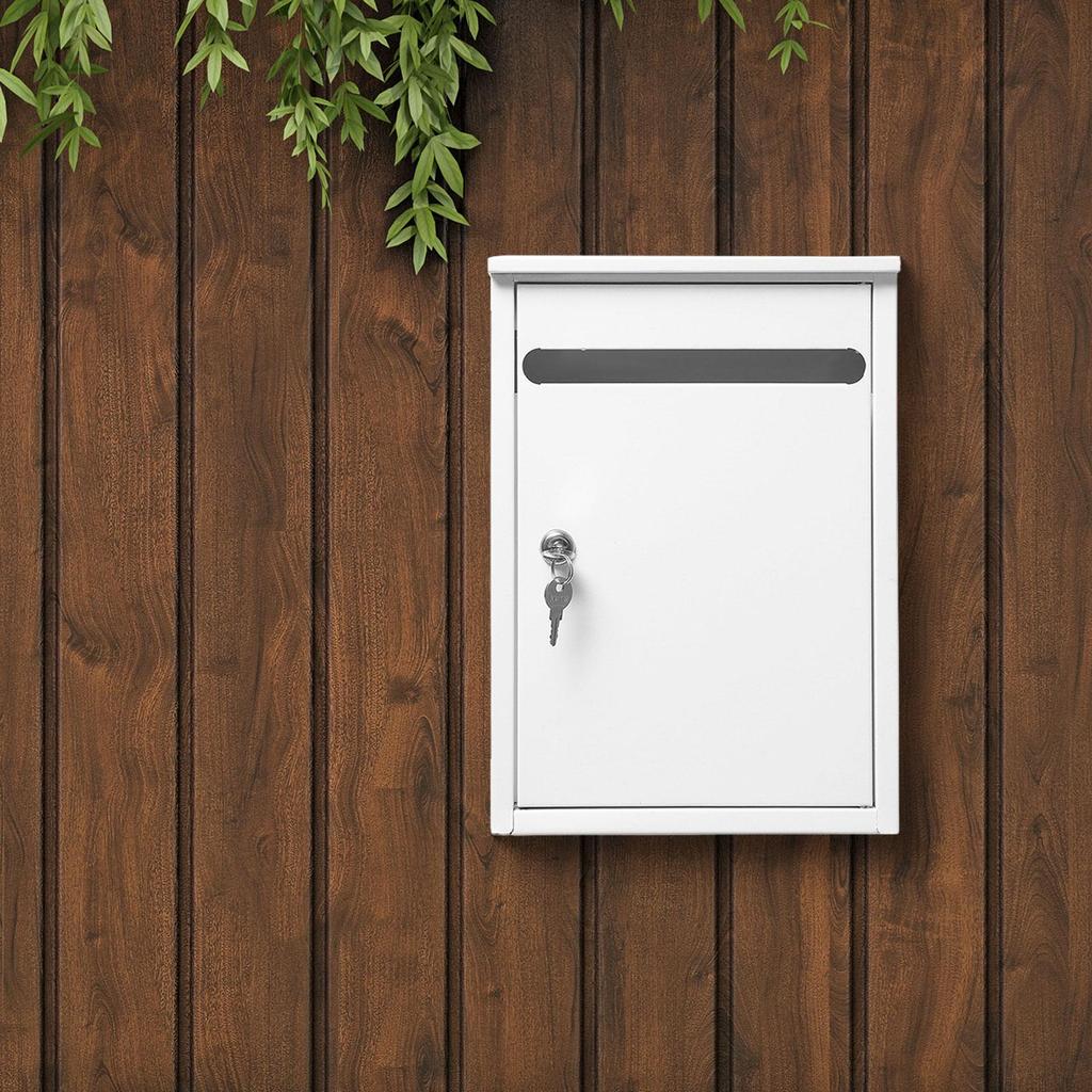 Wall Mount Mailbox Apartment Building Complaint Box Large Capacity Easy Installation Package Drop Anti Ruse House Metal Postbox