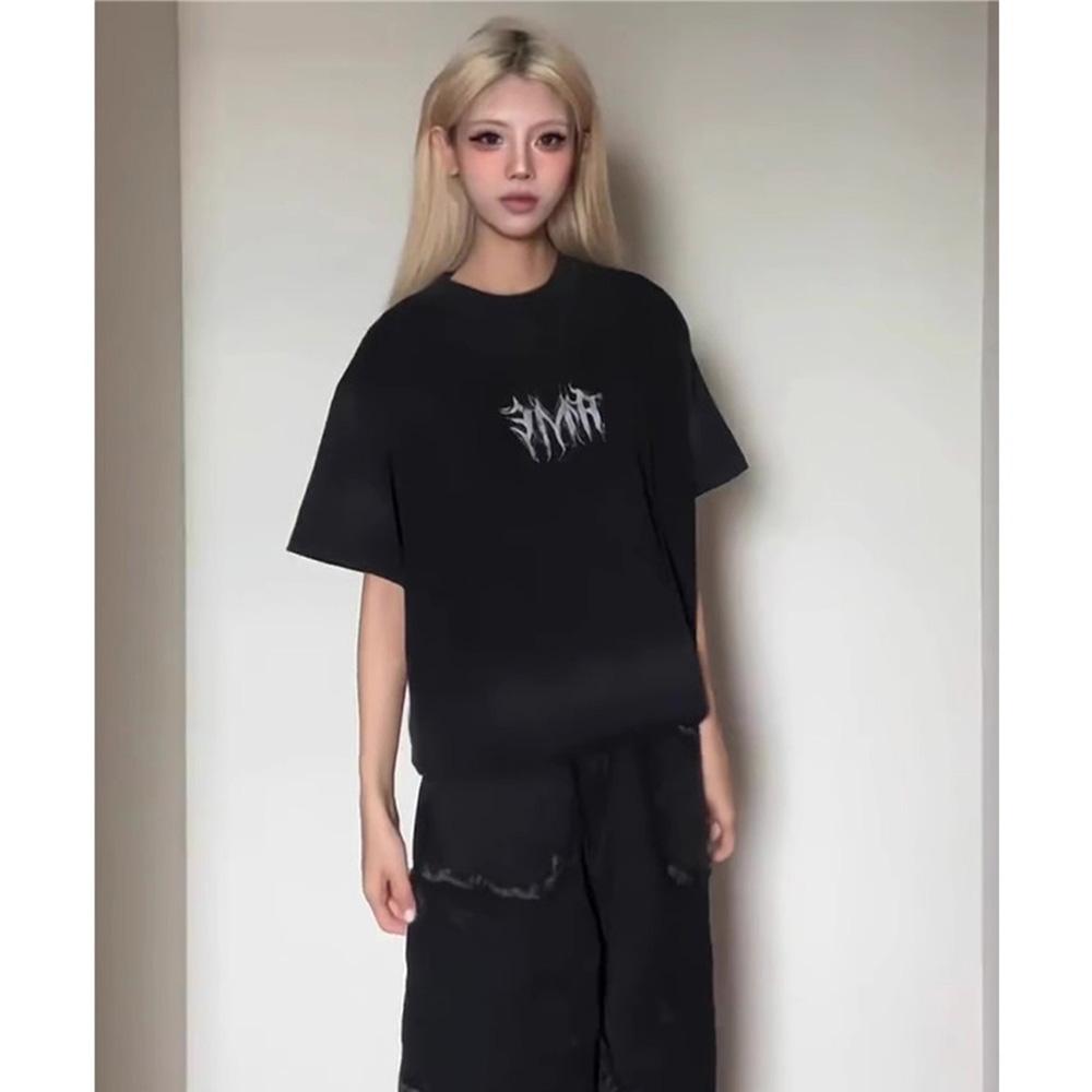 Short Sleeve t T-Shirt for Men and Women, Summer New Loose Round Neck Couple's Half Sleeve Top