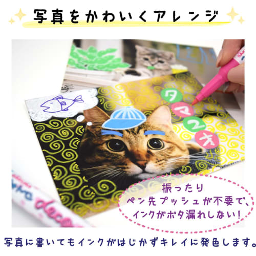 Sakura Crepas Water Based Pen Photo Pen Deco Cute Metallic 6 Color Set ZHK-S6M