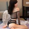 Women Lingerie Disposable Hand Tear Hollow Open Bra Sexy Fishnet Underwear Women Black Erotic Pantyhose