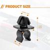 10Pcs Black Car Hood Prop Rod Clip Auto Fastener Hood Bonnet Prop Rod External Testing For Hood Vehicle Car Accessories