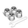 YDEM7 5Pcs Metal Tire Valve Stem Caps Dustproof Waterproof Universal for Toyota Hilux Yaris Corolla Camry CHR Auris Tacoma Accessories