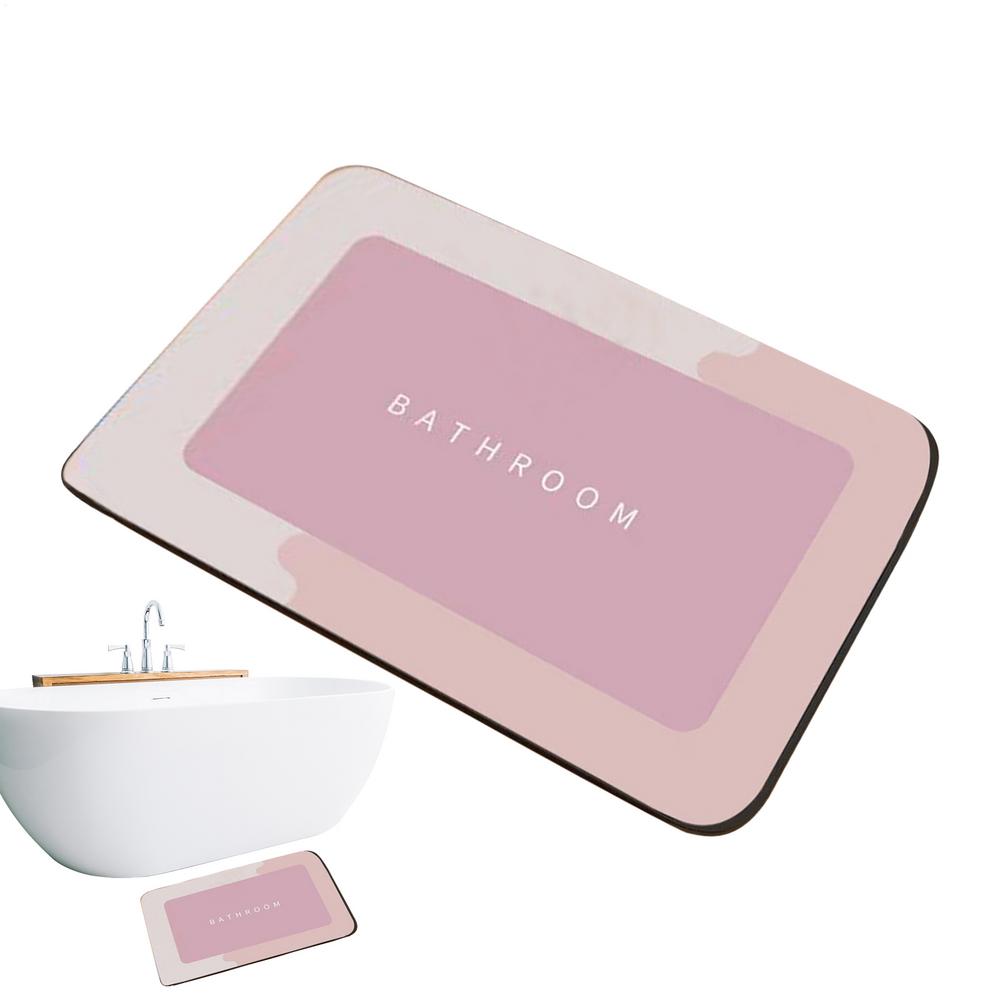 Absorbent Bath Mat Bath Mat Absorbent Quick Dry Quick-Drying Waterproof Anti-Slip Pad Diatomaceous Earth Carpet For RV Shower