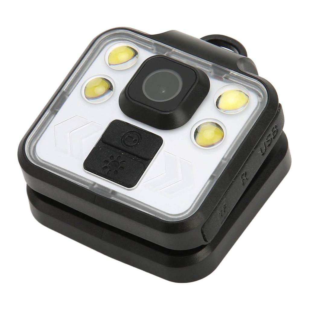 Body Camera 1080P HD Video Record Waterproof Portable Wearable Camera with Adjustable LED for Car Office Home Sports