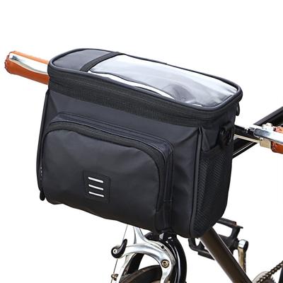 Waterproof Bicycle Handlebar Bag 5L Capacity Motorcycle Front Bag Bicycle Cooler Bag  Long Rides