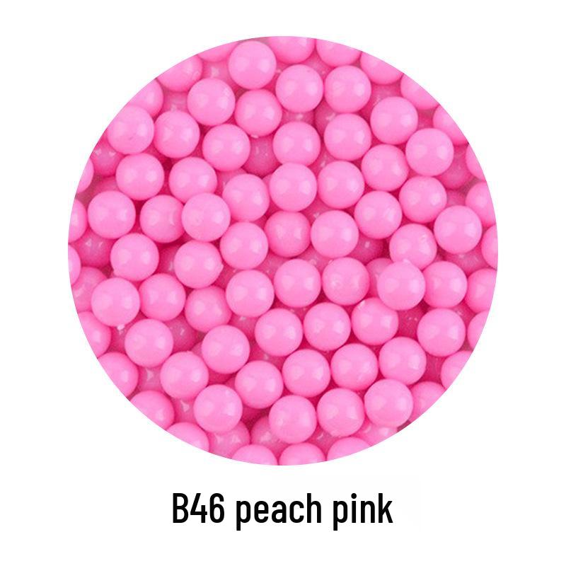 Şeker Rengi Plastik Boncuklar: Çocuk DIY Takıları, El Sanatları ve Oyuncak Tabanca Mermileri İçin Deliksiz Yuvarlak Zıplayan Toplar.