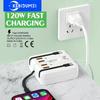 66W USB Type C Charger Multi Ports PD Fast Charging Wall Charger With Data Cable For iPhone Huawei Desktop Charger Adapter