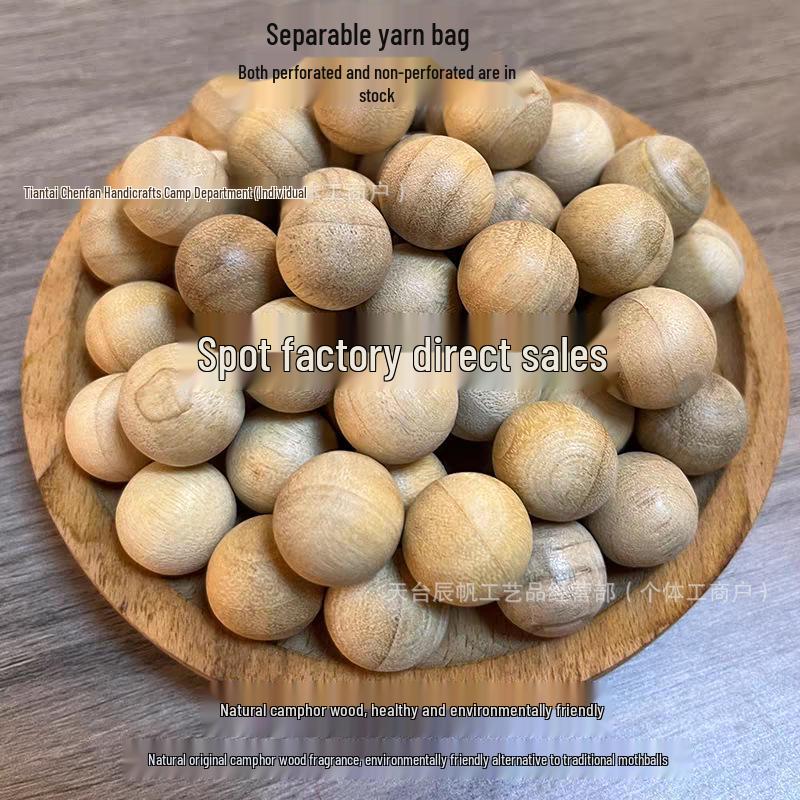 

Camphor Wood Balls - Insect Repellent, Mothproof, Mildew-Proof, Deodorizing, Dehumidifying Hygiene Balls Camphor Wood Spheres without Hole