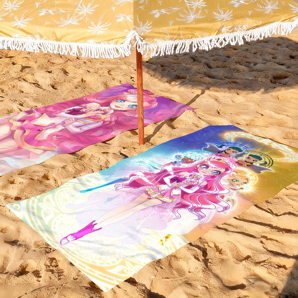 Cartoon LoliRock Handtücher – schnelltrocknende Strandtücher, geeignet für Schwimmbad, Camping, Yoga und Fitnessstudio