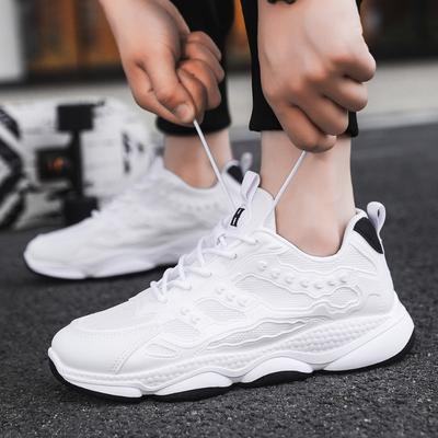 New Mesh Sneakers Fly-woven Comfortable and Breathable Casual Shoes Fashionable Soft-soled White Shoes