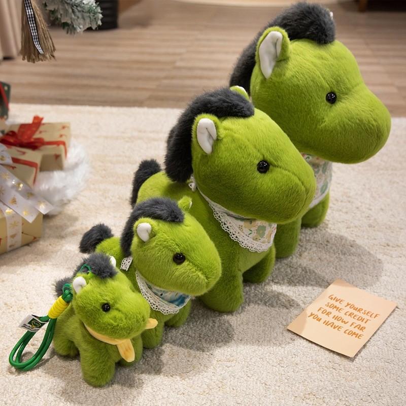 Cartoon Colorful Pony Plush Toy Hanging Keychain Animal Gift For Kids And Adults