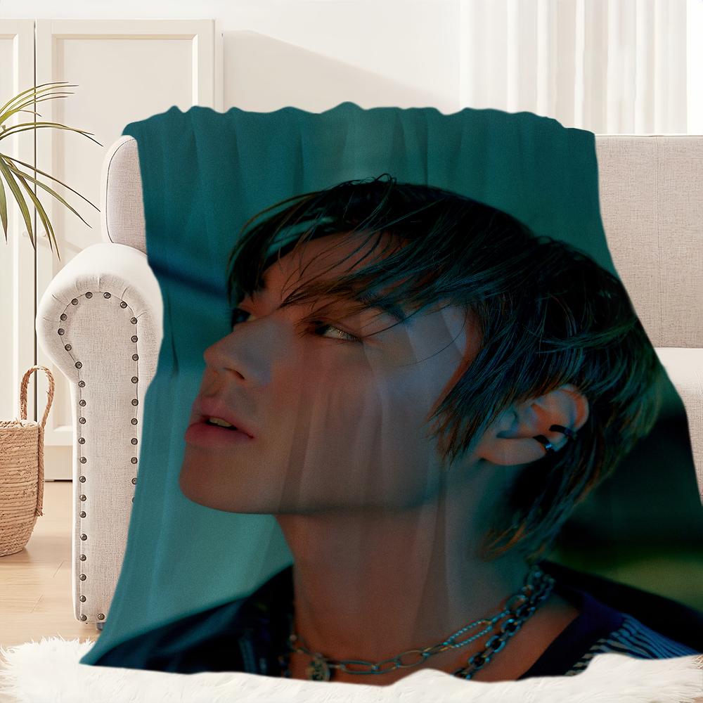 Kpop Boy P-Park Ji-Hoon Blanket Blanket for Couch Sofa Travel Home Hiking Picni Bed Beding Flannel Blanket birthday gift