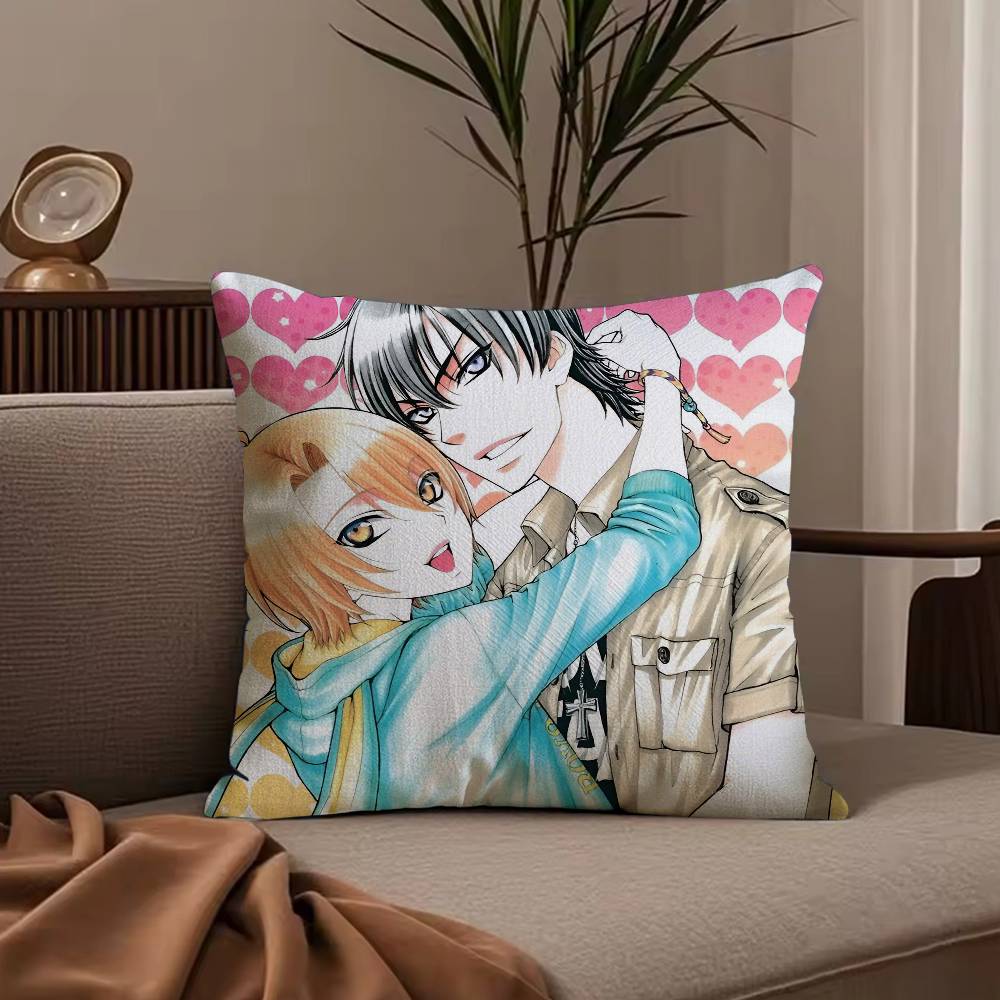 Anime L-Love S-Stage Pillow Case Anti-dustmite Pillowcase Invisible Zipper Silky Short Plush Sofa Cushion Cover