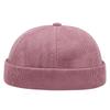 Spring And Summer New Casual Landlord Hat Street Melon Skin Tide Hats Without Brim Retro Hip Hop Cap Men And Women Universal Cap