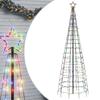 VidaXL LED Christmas Tree with Tips 570 Colorful LEDs 300 Cm, Christmas Decoration, LED Light, Christmas Light 358106