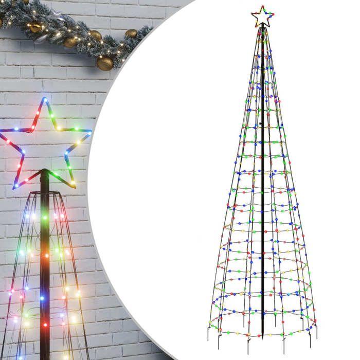 VidaXL LED Christmas Tree with Tips 570 Colorful LEDs 300 Cm, Christmas Decoration, LED Light, Christmas Light 358106