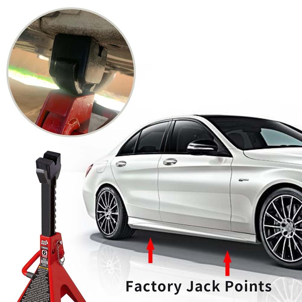 Universal Frame Rail Pinch Stands Mat Jack Stand Rubber Pads Car Lift Car Repair Tools