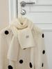 Solid color dopamine homemade scarf women's autumn and winter fashion versatile warm knitted scarf
