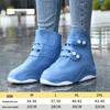 Silicone Non-Slip Waterproof Shoe Covers for Adults – Thickened, Wear-Resistant, Reusable Rain Boots for Men and Women