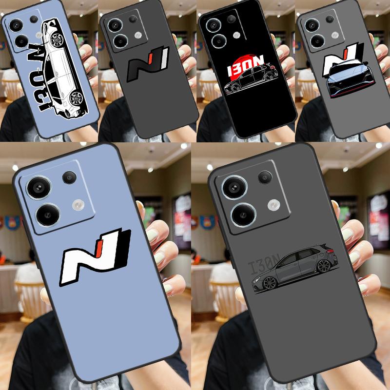 i30N Sports Car Cover For Xiaomi Redmi Note 13 Pro 12 11 9 10 Pro 9S 10S 11S 12S Redmi 12 10C 12C 13C Case