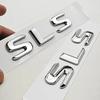 For Mercedes Benz 3D ABS Car Letters Logo SLS Badge Rear Trunk Emblem Decals For Mercedes Benz SLS C197 R197 Tail Marking Accessories