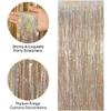 2 Pack Fringe Curta Backdrops, Foil Fringe Curta, Door Streamers for Birthday Wedding Bridal Shower Holiday Graduation Party Decorations, Photo Booth