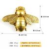 Golden Bee Wall Sculpture - Art Deco Style Resin Insect Wall Decor, Handcrafted Home Decoration for Gallery Wall & Party Decor