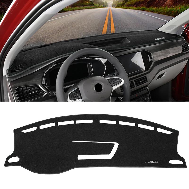 Auto Armaturenbrett Lichtschutzpolster Instrumentenabdeckung Matten Teppiche Für Volkswagen VW T-CROSS T CROSS 2018 2019 2020 2025 2025 2025