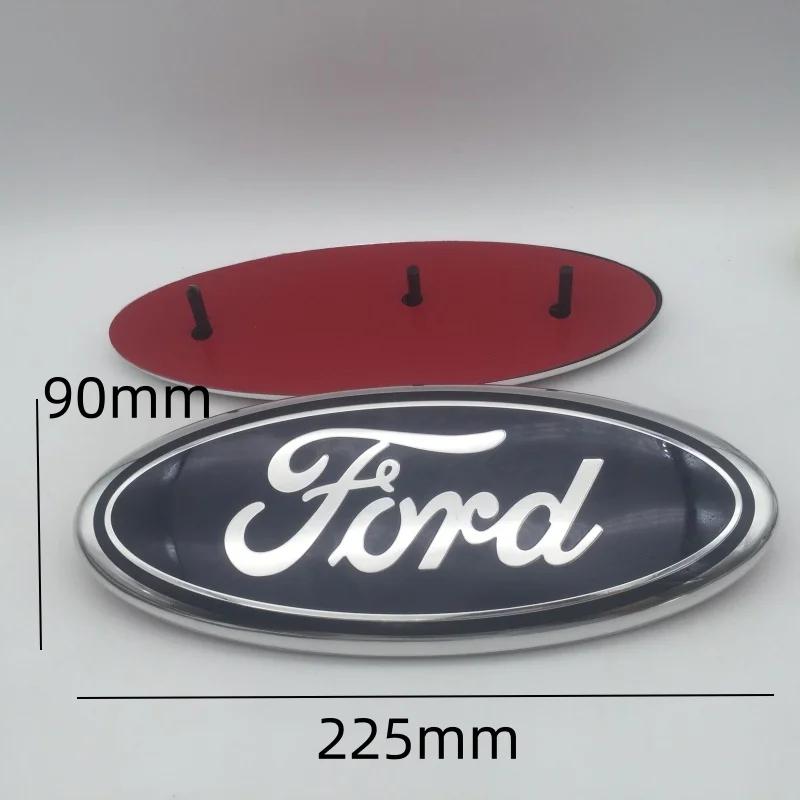 Car Sticker Ford 1pcs 3D for ford blue black 225mmx90mm Car Front Head Hood Bonnet Emblem Rear Tail Bumper Trunk Sticker Badge D