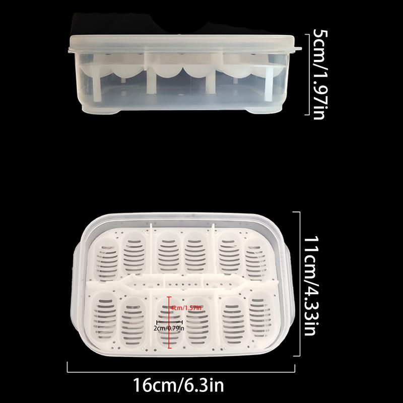 Incubadora de Cría de Reptiles 12 Rejillas Incubadora de Huevos de Tortuga Transparente Caja de Incubación de Anfibios Para Tortuga Melena de León