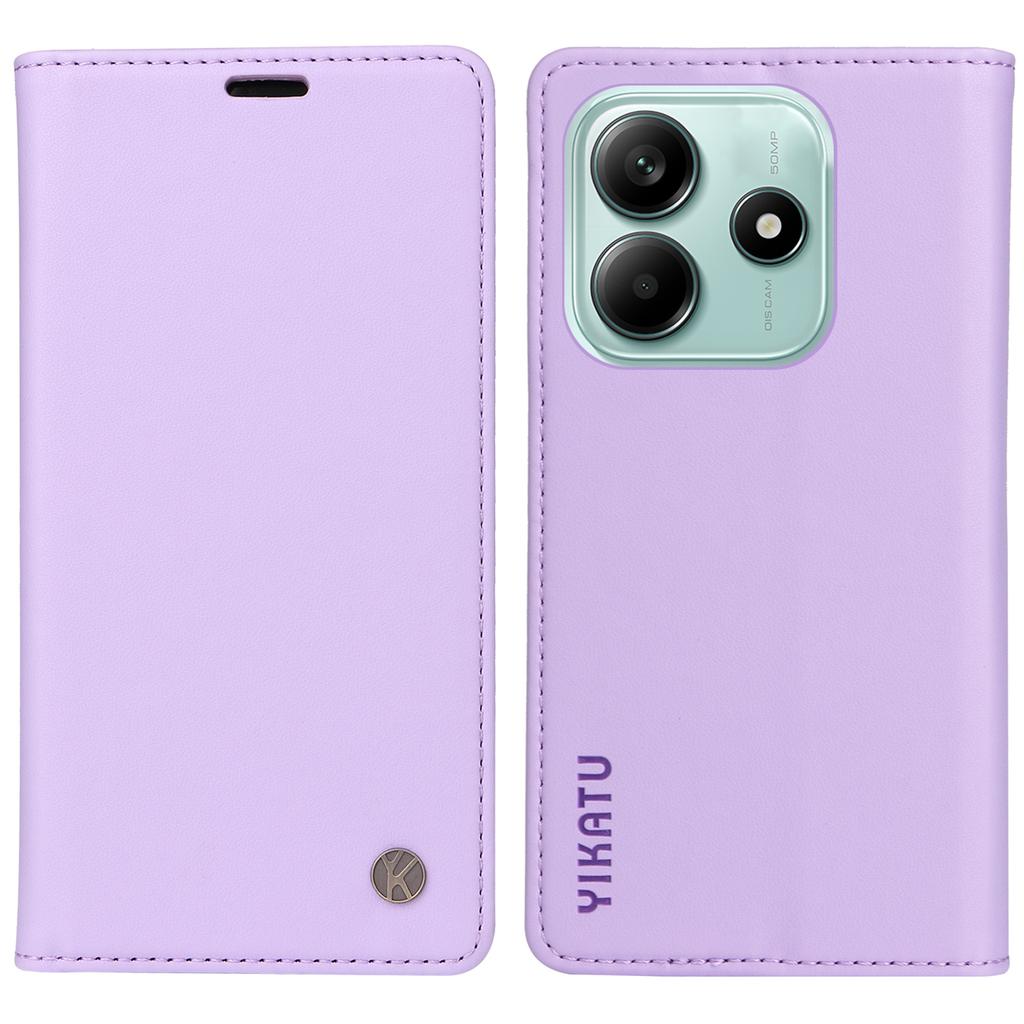 YIKATU YK-001 For Xiaomi Redmi Note 14 5G Case Stand Leather Phone Cover Strong Magnetic Closure