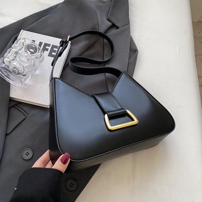 Kleine Unterarm-Schulter-Seitentaschen für Frauen 2024 Designer-Mode-Handtaschen Trend Leder-Unterarm-Damen-Einfarbig-Tasche