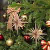 Star Ornaments 2 Pieces Glitter Star Hangable Ornaments Holiday Decoration For School Apartment Retail Store Displays Classroom