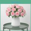 Rose Flower Bouquet Artificial Silk Wedding Decor Gift For Bridesmaids