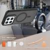 KEYSION Lens Stand Magnetic Phone Case for MagSafe for HONOR X6c X5b Plus Matte Translucent Shockproof Cover for Honor X5b Plus X6c