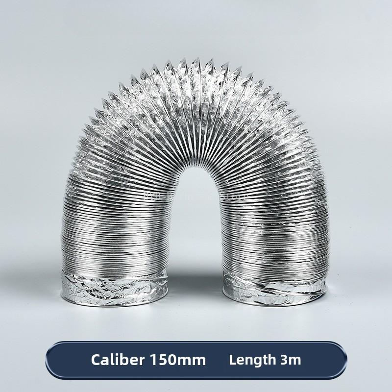 4 Inch 100mm Ventilator Pipe PVC Aluminum Tube Air Ventilation Hose Flexible Exhaust Duct 3/2M System Vent Bathroom