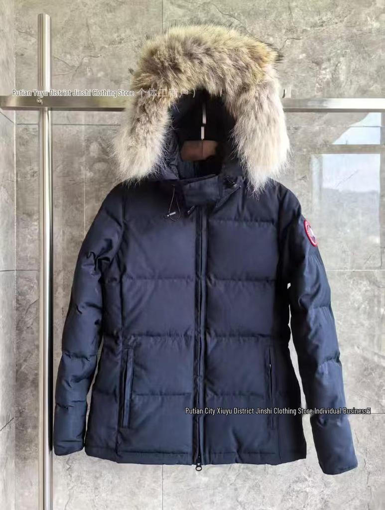 Women's Slim Fit Hooded Down Jacket - New Style Stand-Up Collar Fashion Trend Coat