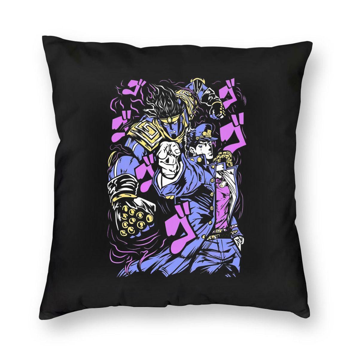 

Anime Johnny Joestar JoJo s Bizarre Adventure Square Pillowcase Pillow Cover Cushion Throw Pillow for Home Bedroom Car 12x12Inch