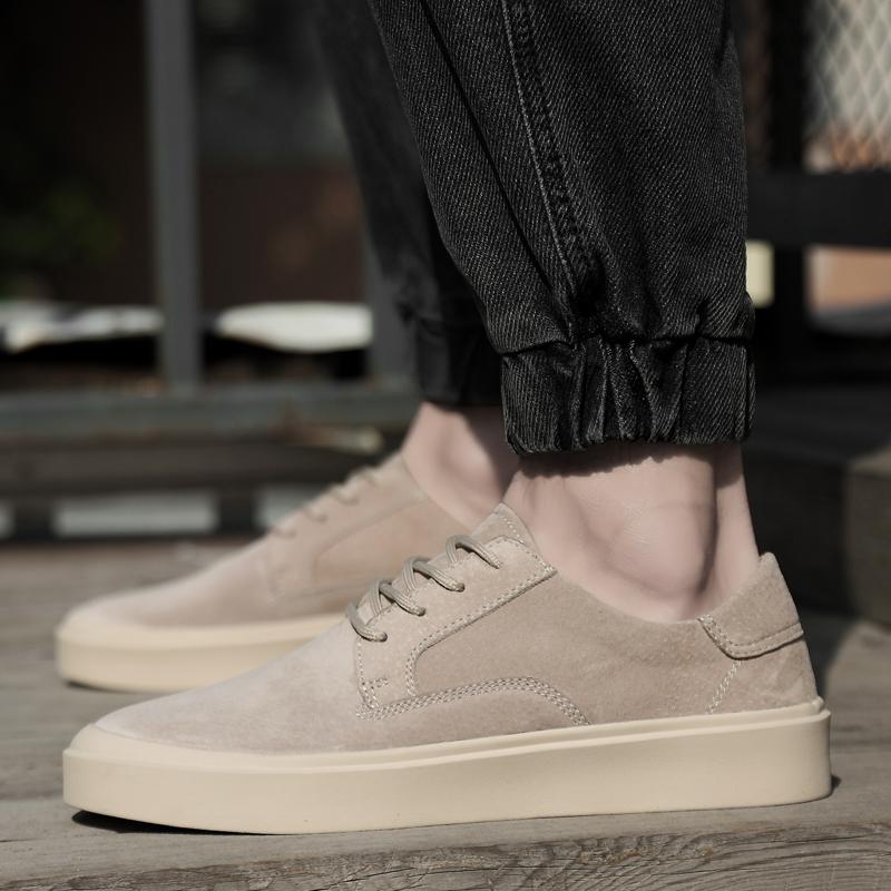 Male Shoes Luxury Brand Men New Sneakers Lace-Up Leather Men Shoe Low Top Men's Outdoor Casual Shoes Breathable Skate Shoes