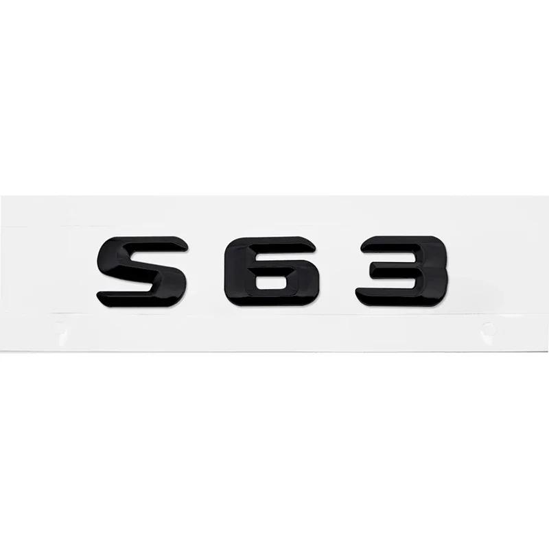 Car Tail Box Letters Stickers 3D Rear Trunk Badge Emblem Decal for Mercedes Benz S55 S63 S200 S220 S250 S260 S300 S320 S350