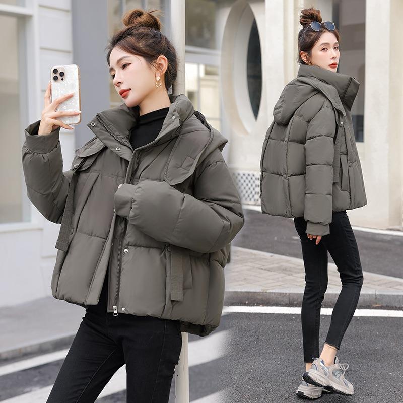 Short down cotton-padded clothes, new winter fashion cotton-padded clothes, loose and thickened warm cotton-padded jackets.