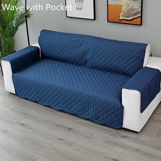 Universal Quilted Sofa Cover For Living Room Dust Resist Pet Sofa Cushion Funda Sofa Furniture Cases Durable Durable