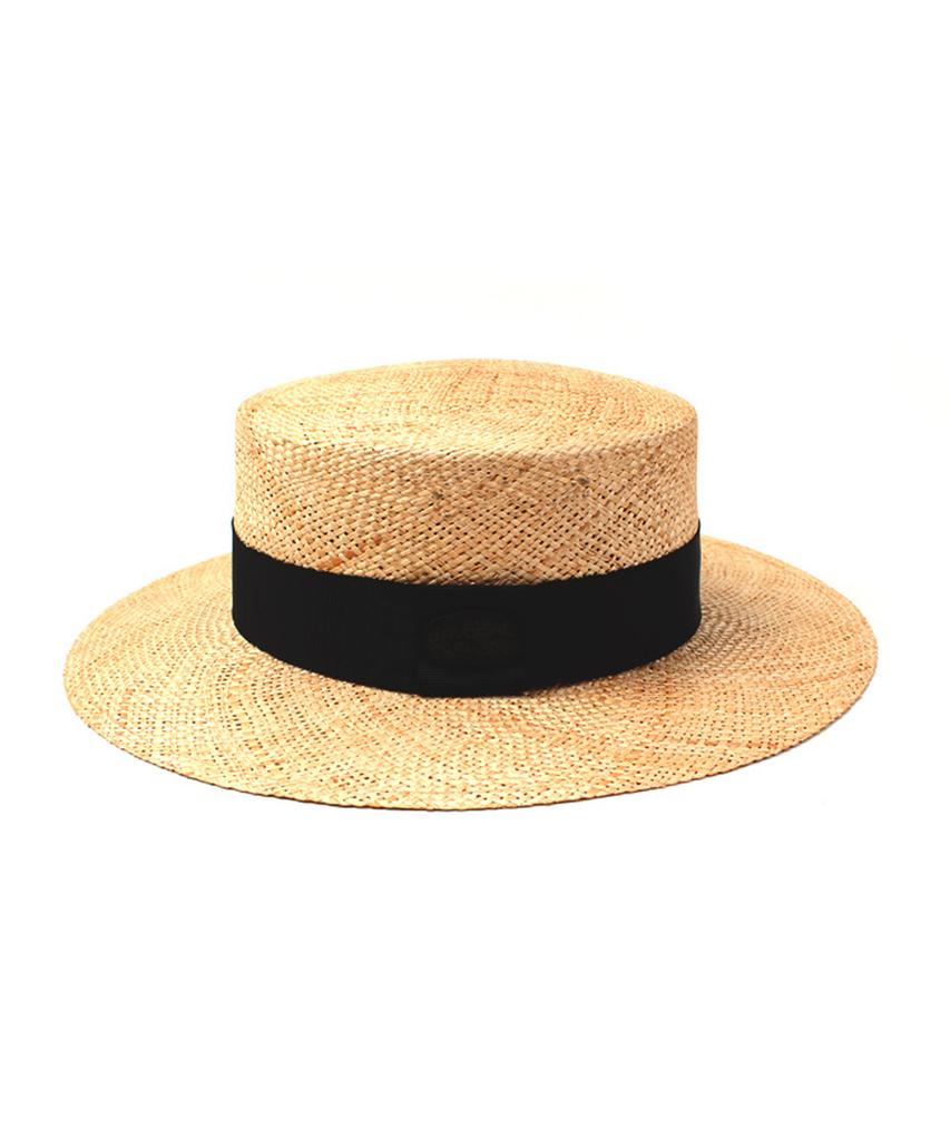 Yunibeosyeolkemiseuteuli Bau Beige Flat Fedora Summer Fedora