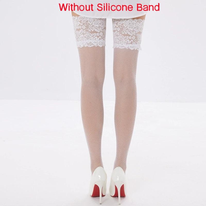 

Lolita Jk Black Fishnet Stockings Women Thigh High Lace Top Over Knee Long Socks Pole Dance Elastic Mesh Lovely Girls Medias One Size